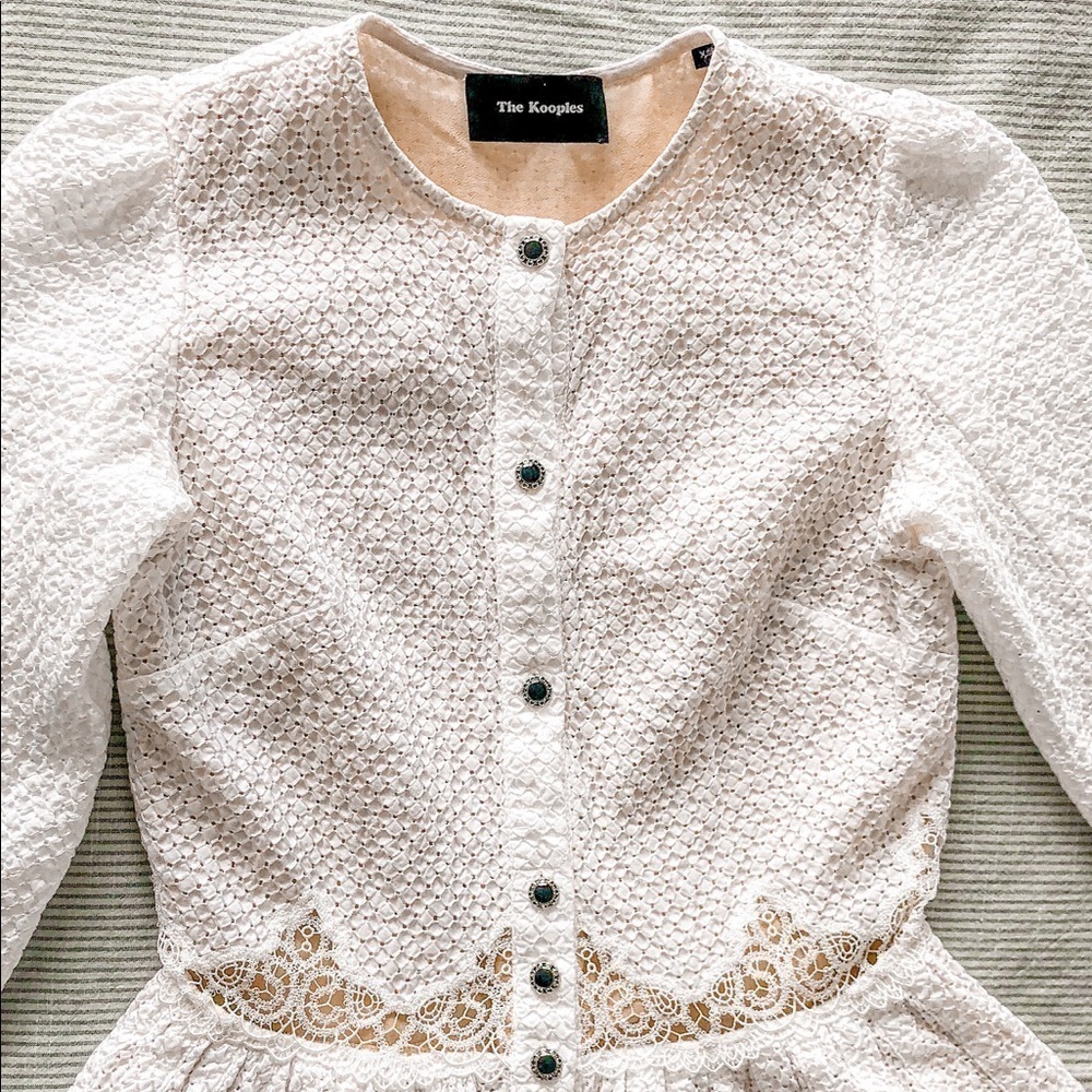 THE Kooples Button up lace layered dress - Picture 6 of 15